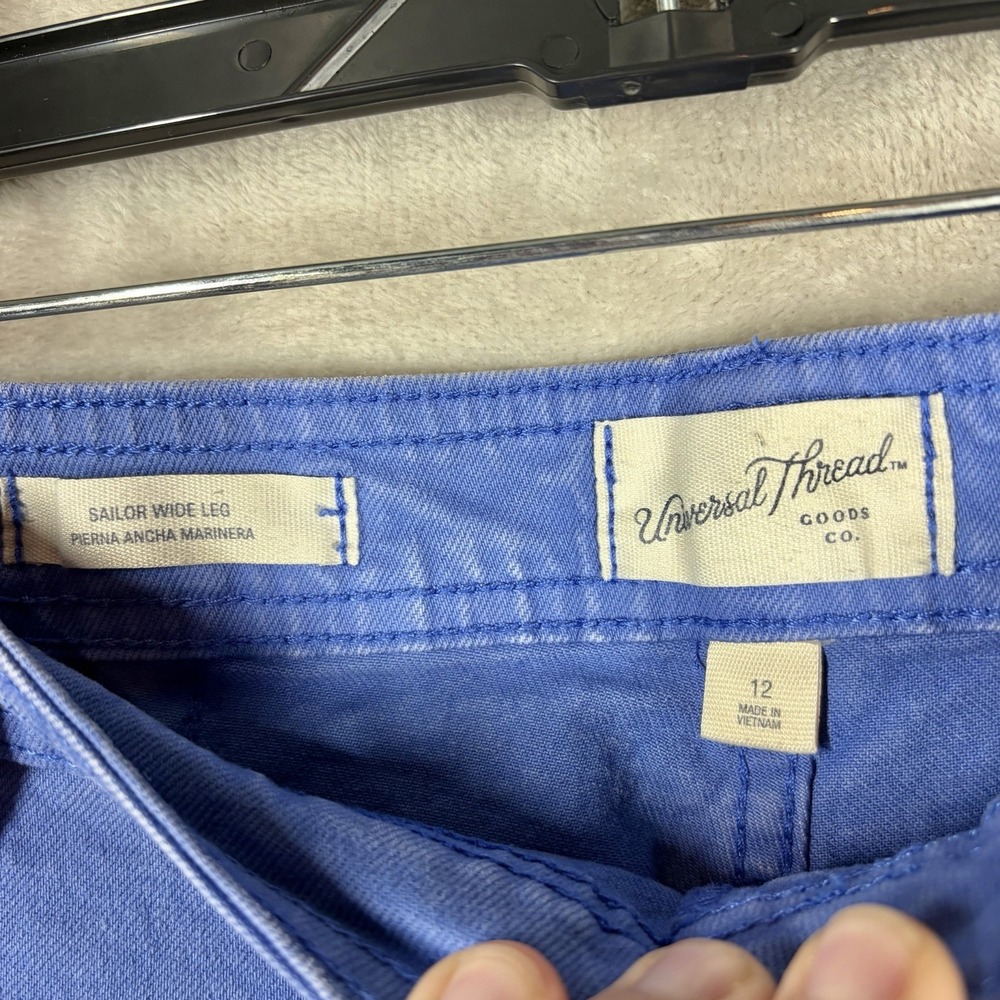 Universal Thread Wide Leg Sailor Ankle Jeans Blue Size 12 Dopamine Eclectic - Picture 4 of 9